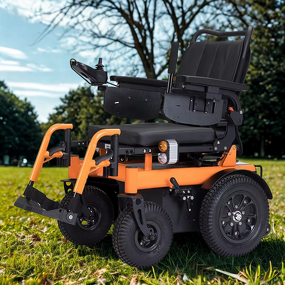 Off Road Electric Wheelchair - Heavy Duty with 55Ah*24V Battery for Disabled
