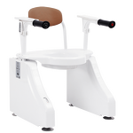 Electric Commode Lift Chair - ABS Material 100kg Capacity Powered Elevating Automatic Toilet Seat Lift for Disabled People