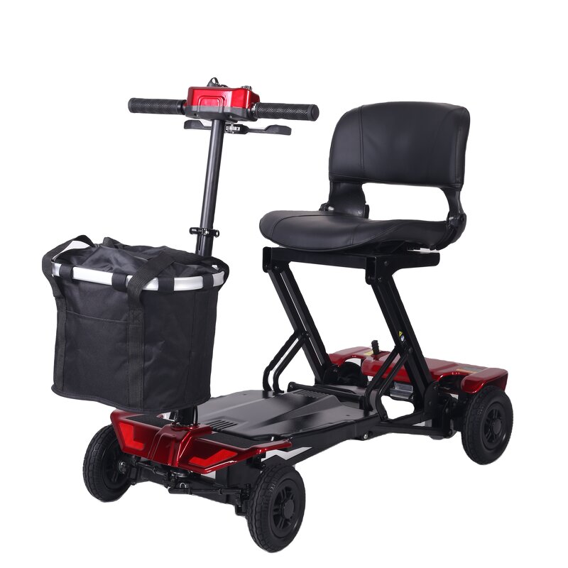 Automatic Folding Electric Mobility Scooter - Remote Control Lightweight 8Km/h 14km Range 24V Lithium