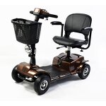 Electric Mobility Scooter - CE Certified 4-Wheel PG Controller with 250W Motor 20AH Battery 6km/h Speed