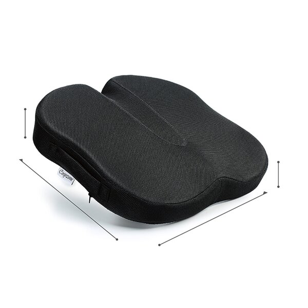Coccyx Orthopedic Memory Foam Seat Cushion - for Wheelchair/Office/Car