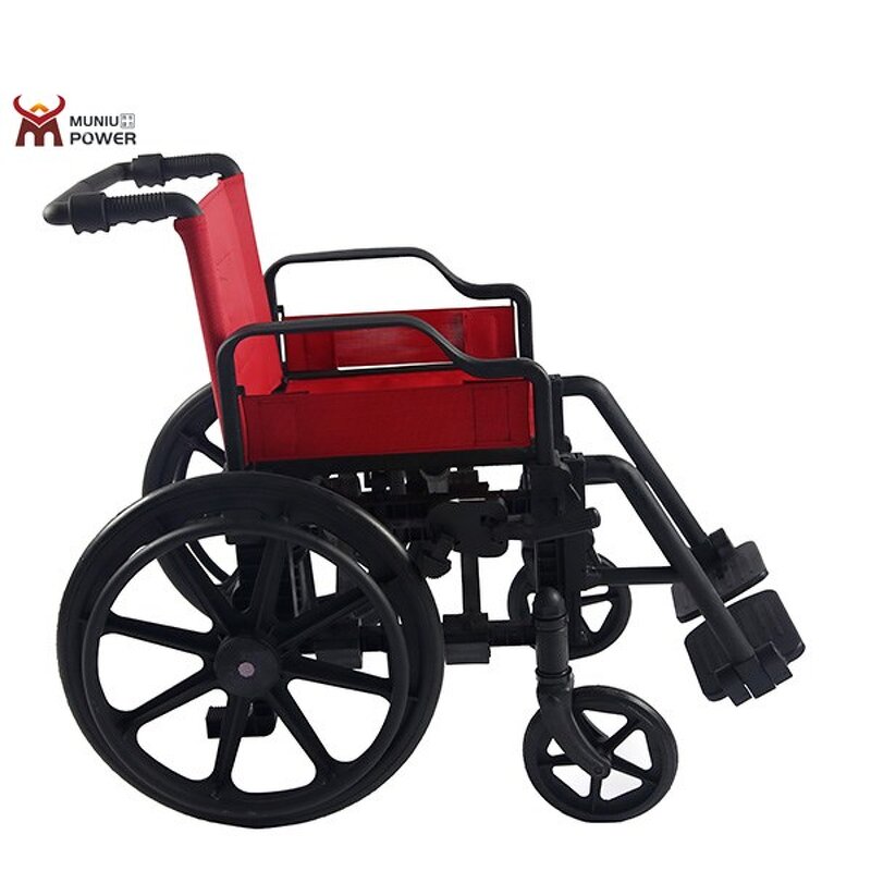 MRI Manual Wheelchair - No Metal Plastic Waterproof Shower Wheel Chair