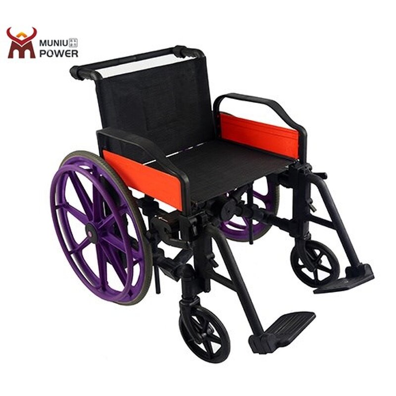 Plastic MRI Wheelchair - No Metal Light Weight Waterproof Hospital Medical for Disabled People