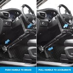 Handicap Push Pull Hand Control - Easy Installation Portable Car Driving Assist Device for Disabled