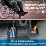 Left Foot Accelerator Pedal - for Handicapped Driving Car