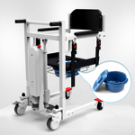 Electric Transfer Chair - Multifunction Folding Powered Patient Lifter Shower Commode Chair for the Disabled Elderly
