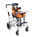 Pediatric Reclining Wheelchair - MUNIU for Cerebral Palsy Children Adjustable Seat Width 25-32cm Adjustable Seat Height 35kg
