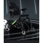 Carbon Fiber Aluminum Electric Wheelchair - POWER MN-P10 Lightweight Foldable 24V 170W Motor 6/10/20Ah Battery 6km/h