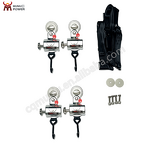 Wheelchair Tie-Down Restraint System - MUNIU Mechanical Retractors Front for Rehabilitation Therapy Supplies