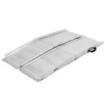 Motorcycle Wheelchair Loading Ramp - Aluminum Foldable Portable Lightweight Metal for Stairs
