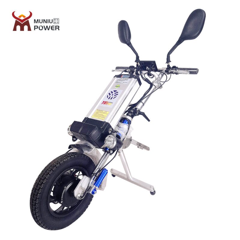 Electric Wheelchair Attachment - WP-03 48V 500W Handcycle Conversion E Wheelchair Handbike Tractor for Handicapped Range 60km