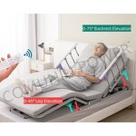 Electric Nursing Mattress Lifter - Sit-Up Backrest Raising Pressure Relief Patient Lifting Rehabilitation Therapy
