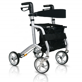 Walker Rollator - Adults Folding Aluminum Frame With Seat for Elderly