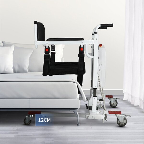 Manual Hydraulic Patient Transfer Commode Lift Chair - Waterproof Medical Handicapped with Bedpan From Bed to Chair
