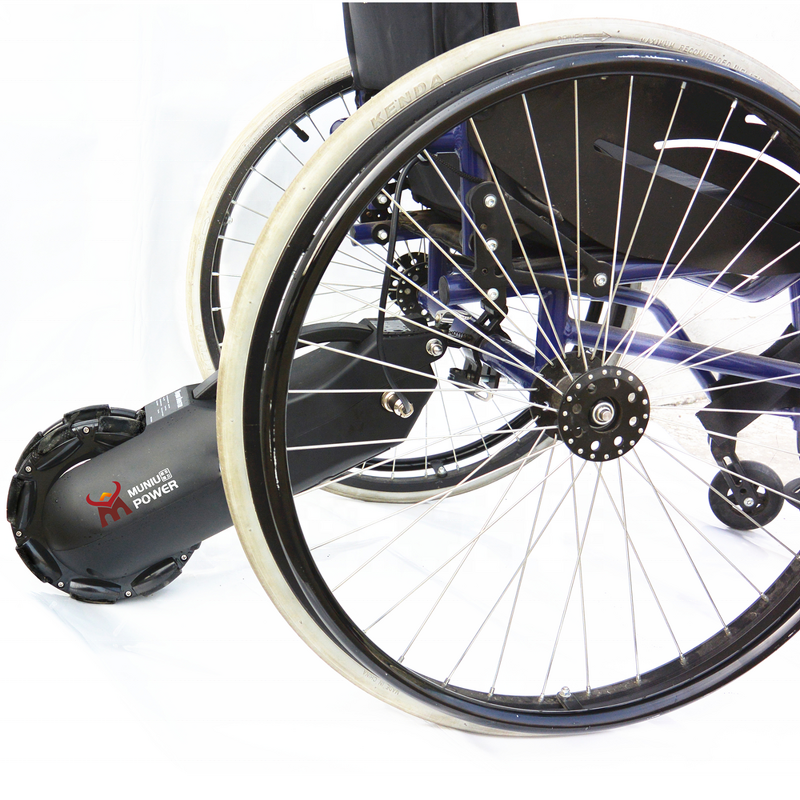 Electric Power Push Assist Device - One Wheel Rear Smart Drive Motor Conversion Kit for Wheelchair