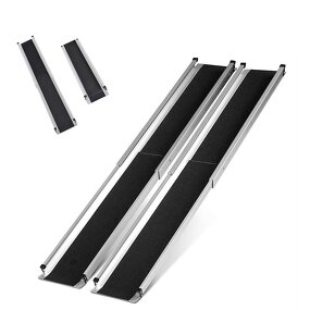 Wheelchair Access Ramp - Lightweight Aluminum Foldable Threshold Telescopic for Wheelchair Motorcycle