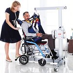 Electric Portable Commode Patient Lift - 2021 New with 120KG Capacity and Lithium Battery