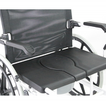 Homecare Nursing Shower Toilet Chair - Muniu Power CKD Frame Aluminum Alloy Heavy Duty Commode Wheelchair for Elderly Disabled