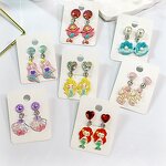 Earrings Manufacturer - Trendy 2025 Fashion Sweet Cute Candy Jelly Glitter Clip on