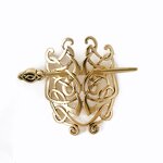Hair Clip Manufacturer - Ancient Metal Knot Celtics Gold Hairpins Viking Goth Bun