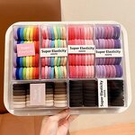 Hair Ties Set Manufacturer - 3.5CM Organizer Square Box Small Ring No Hurt Seamless