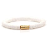 Bracelet Manufacturer - 2023 Bohemian Eco Friend Gold Metal Tube Handmade Bead