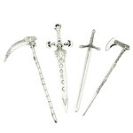 Hair Chopstick Manufacturer - 2025 Trendy Vintage Bat Sliver Black Alloy Animal