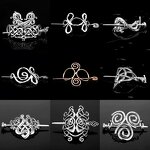 Hairpins Manufacturer - Retro Golden Metal Knot Celtics Hair Clip Viking Goth Pan