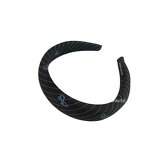 Hair Band Manufacturer - Wholesale Blue Makeup Checker Plaid Stripe Sponge Padded