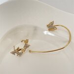 Earrings Manufacturer - Earring Cuffs Women Pierced Snake Shape Ear Cuff Warp Gold