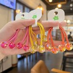Hair Ties Manufacturer - Ponytail Holders Rope Elastic Kids Baby Bead Bling Two Balls