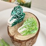 Hair Clamp Manufacturer - 3.5cm Small Mini Acetate Food Cabbage Vegetables Hair Claws