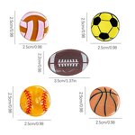 Hair Clamp Manufacturer - Small Mini Sport Basketball Rugby Football Acetate Claw Clip