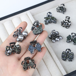 Hair Claw Manufacturer - 2025 New High-End Exquisite Rhinestone Bow Clip Pearl Mini