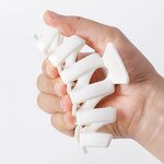 Hair Clamp Manufacturer - Custom 10.5cm Wavy Ponytail Holder Shark Jaw Big Zigzag