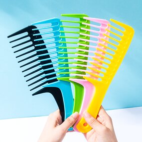 Hair Comb Manufacturer - Wholesale Hair Cutting Salon Big Plastic Wide Tooth