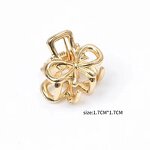 Hair Claws Manufacturer - Small Shark Geometric Metallic Metal Claw Clip for Women