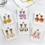 Earrings Manufacturer - Trendy 2025 Fashion Sweet Cute Candy Jelly Glitter Clip on