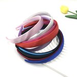 Head Band Manufacturer - Custom 2cm Women Children DIY Plastic Plain Satin Cooling
