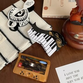 Hair Clamp Manufacturer - Large School Cute Horns Violin Guitar Piano Acetate Organ