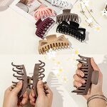 Hair Clamp Manufacturer - 13.5cm 10.5cm Shiny Matte Big Bendable Flexible Silicone