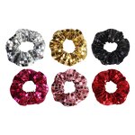 Scrunchies Manufacturer - Wholesale Laser Metallic Square Sequin Mermaid Checker
