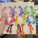 Hair Ties Manufacturer - Ponytail Holders Rope Elastic Kids Baby Bead Bling Two Balls