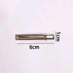 Hair Accessories Manufacturer - Diy Silver Pin Bangs Crocodile Duckbill Grip Barrettes