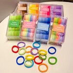 Hair Ties Set Manufacturer - 3.5CM Organizer Square Box Small Ring No Hurt Seamless