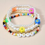 Bracelet Kit Manufacturer - 4 Set Luckycharm Handmade Beaded Smail Shell Eye Rice