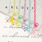 Necklace Manufacturer - 55 CM Acrylic Link Candy Jelly Teddy Bear Charm Anti Lost