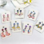 Earrings Manufacturer - Trendy 2025 Fashion Sweet Cute Candy Jelly Glitter Clip on