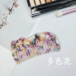 Hair Comb Manufacturer - 19 Teeth Personalized Wide Tooth Hotel Animal Cat Marble