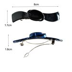 Hairgrip Manufacturer - Custom Spring Bow Knotted Classic Rectangle Acetate Barrettes